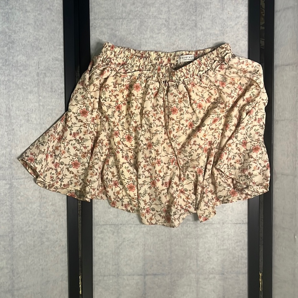womens small floral skort
